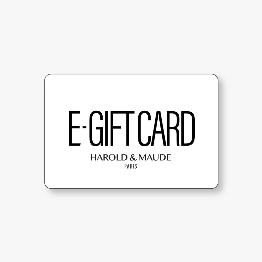 Carte cadeau E-CARD Harold & Maude. Bon cadeau à offrir par e-shop